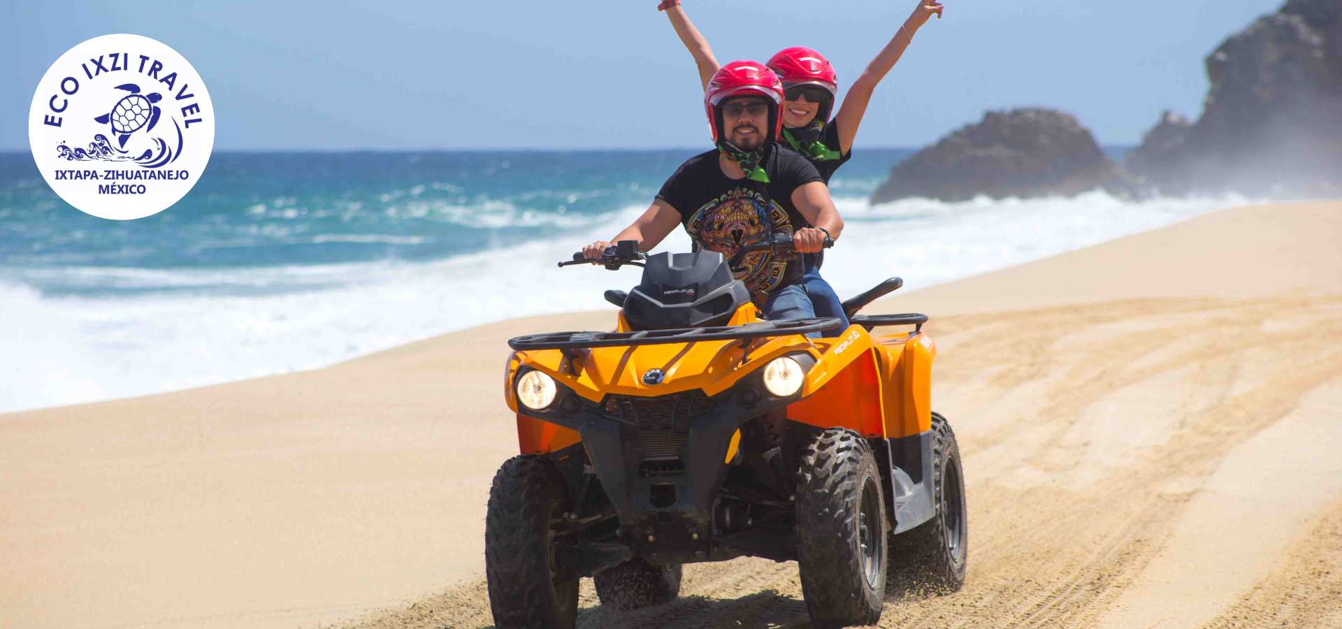 Tour Cuatrimotos en Ixtapa Zihuatanejo. ATV's en Ixtapa Zihuatanejo. Paseo en cuatrimoto en Ixtapa Zihuatanejo. Recorrido Playas en Cuatrimotos en Ixtapa Zihuatanejo. Actividades para toda la Familia en Ixtapa Zihuatanejo. Ecotours en Ixtapa Zihuatanejo